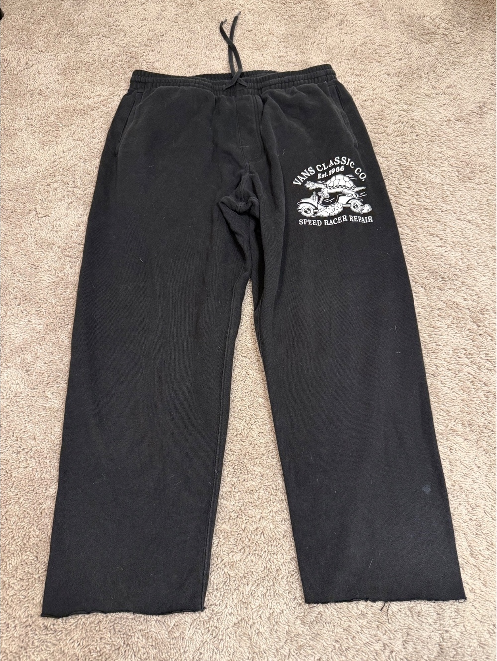 Vans Classic Co Black Relaxed Fit Sweatpants Size XL